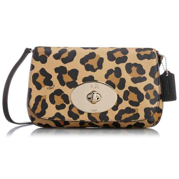Coach Ocelot/Leopard/Cheetah Crossbody - Picture 1 of 10